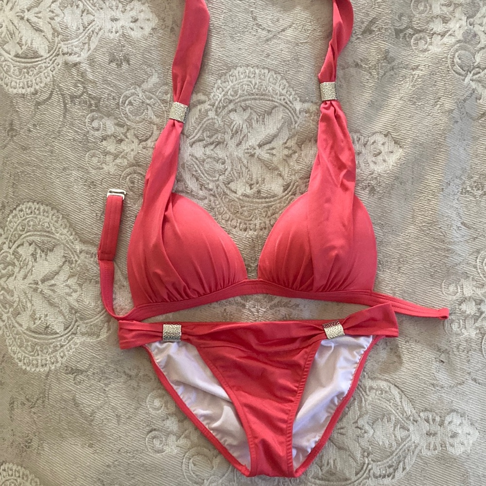 VENUS Pink and Silver Bikini Set